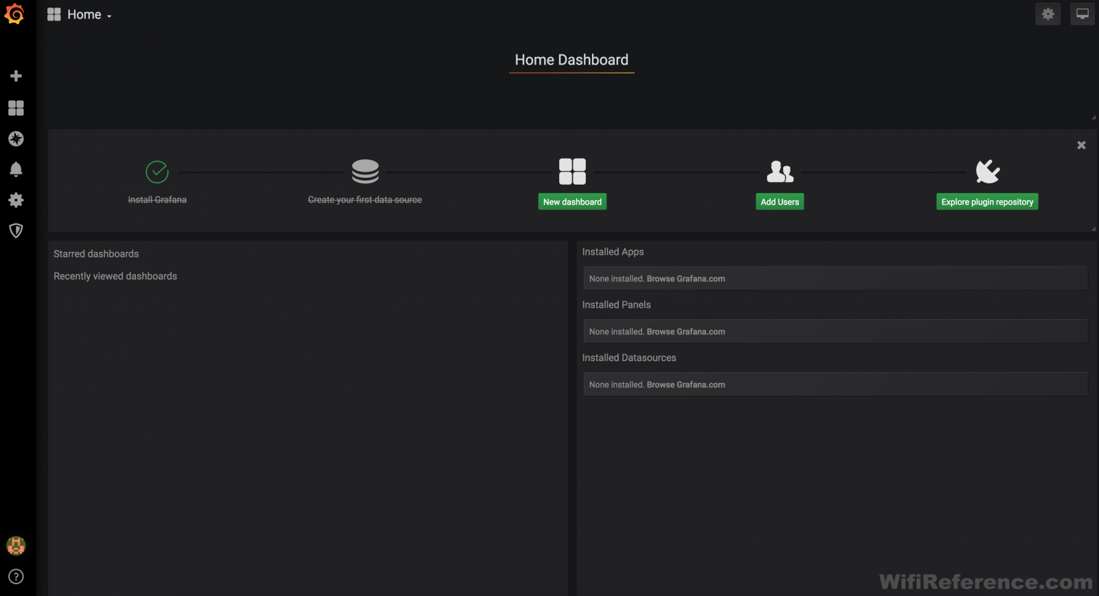 Grafana new dashboard