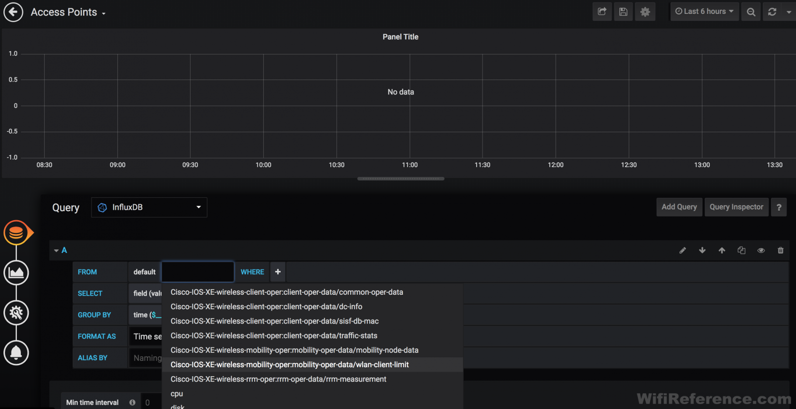 Grafana client count query 3