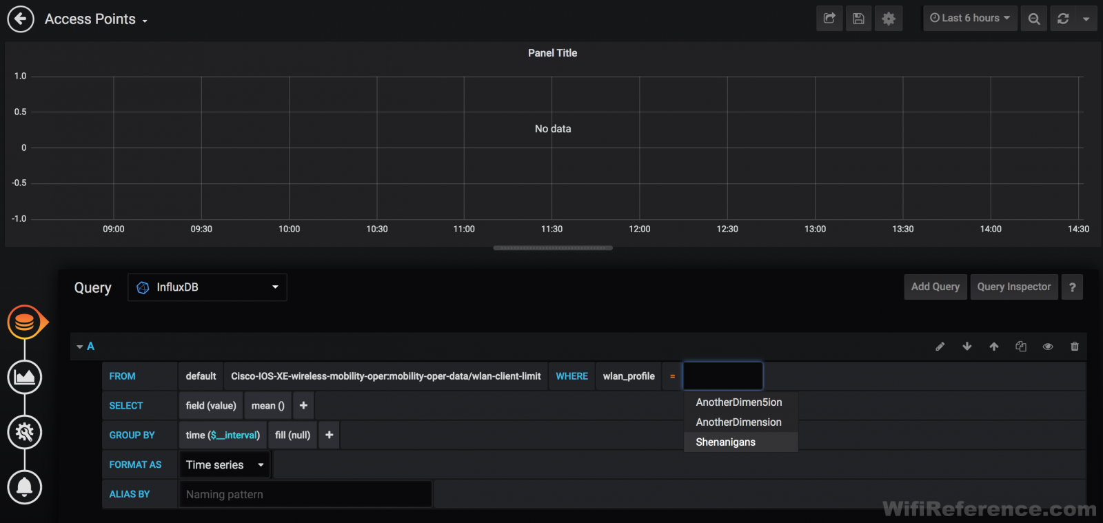 Grafana client count query 5