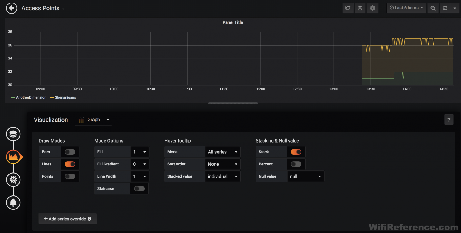 Grafana client count query 9