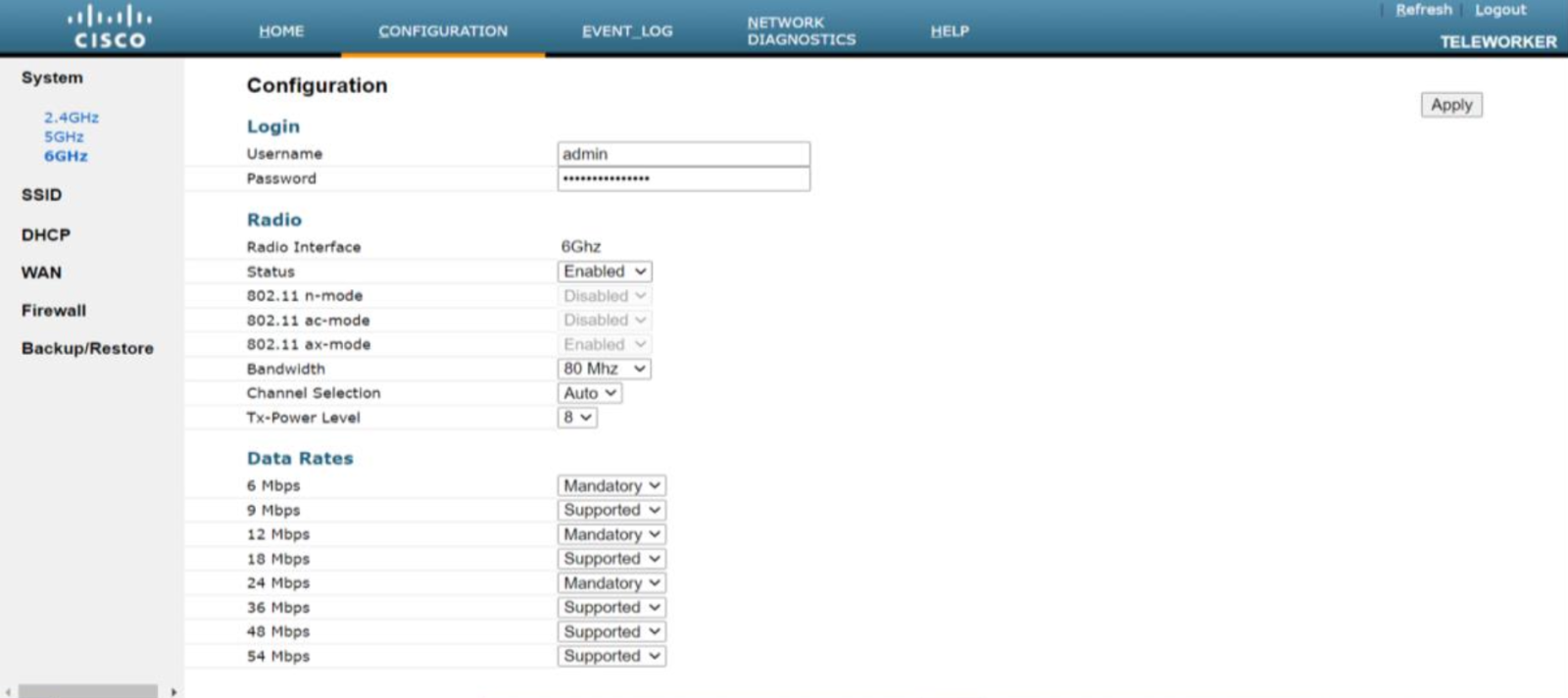 Cisco Catalyst 9136 site survey mode