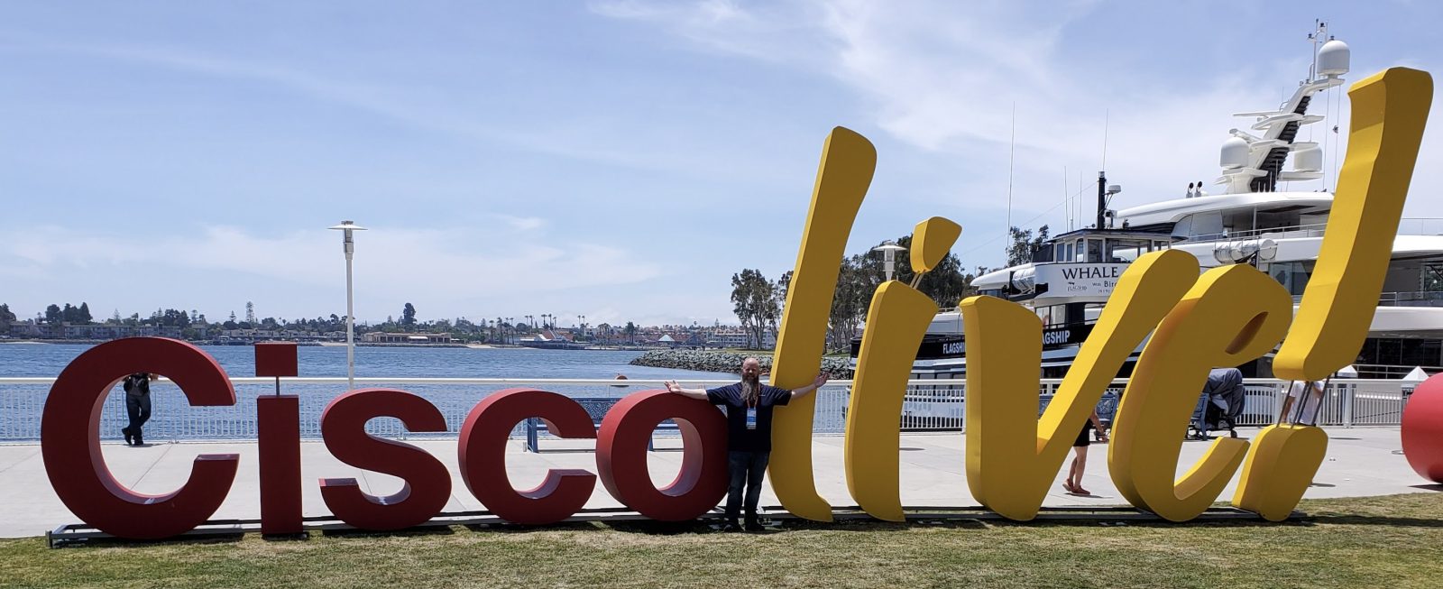 CIsco Live sign outside the conference in San Diego